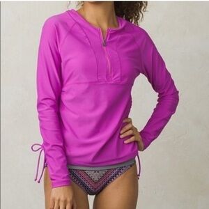 prAna Arwyn Sun Top Long Sleeve Women's Top Rash Guard Orchid Bloom Medium